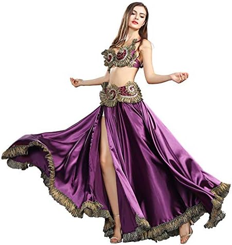 KRALİYET SMEELA oryantal dans kostümü Oryantal Dans Sutyen Kemer Oryantal Dans Etek Uzun Tribal oryantal dans kostümü s Karnaval