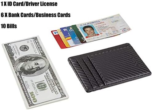 Chelmon İnce Cüzdan RFID Ön cüzdan Minimalist Güvenli İnce Kredi kart tutucu