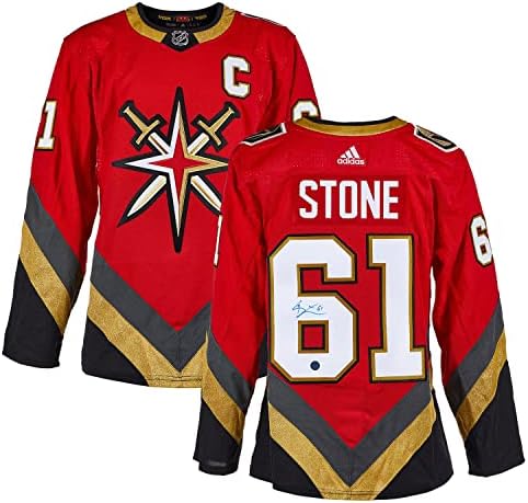 Mark Stone Vegas Altın Şövalyeleri İmzalı Ters Retro Adidas Forması-İmzalı NHL Formaları
