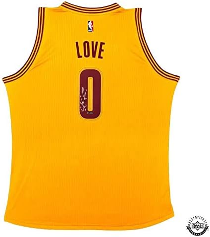 Kevin Love İmzalı Adidas Swingman Cleveland Cavaliers Altın Alternatif Forma - Üst Güverte İmzalı NBA Formaları