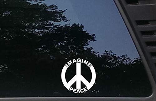 Yüksek Viz Inc Hayal Barış w Barış İşareti-3 3/4 x 3 3/4 kalıp Kesim Vinil Çıkartması Arabalar, Kamyonlar, Pencereler, Tekneler,