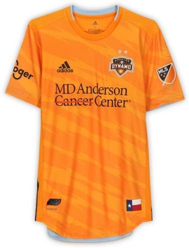 Adam Lundkvist Houston Dynamo FC İmzalı Maç-2020 MLS Sezonundan 3. Turuncu Forma Kullanıldı-İmzalı Futbol Formaları