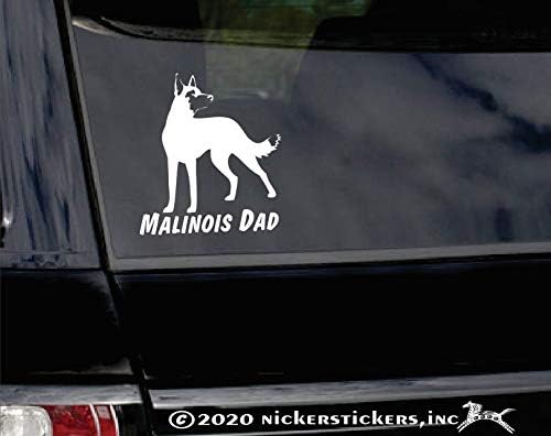 Malinois Baba-Belçika Malinois Köpek Vinil Pencere Çıkartması Pencere çıkartma