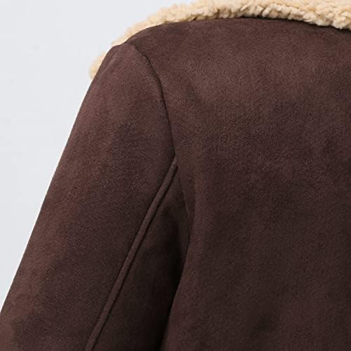 Erkekler Seyahat Ceket Erkekler Sonbahar Ve Kış Artı Boyutu Kış Ceket Yaka Yaka Uzun Kollu Yastıklı Deri Ceket Vintage