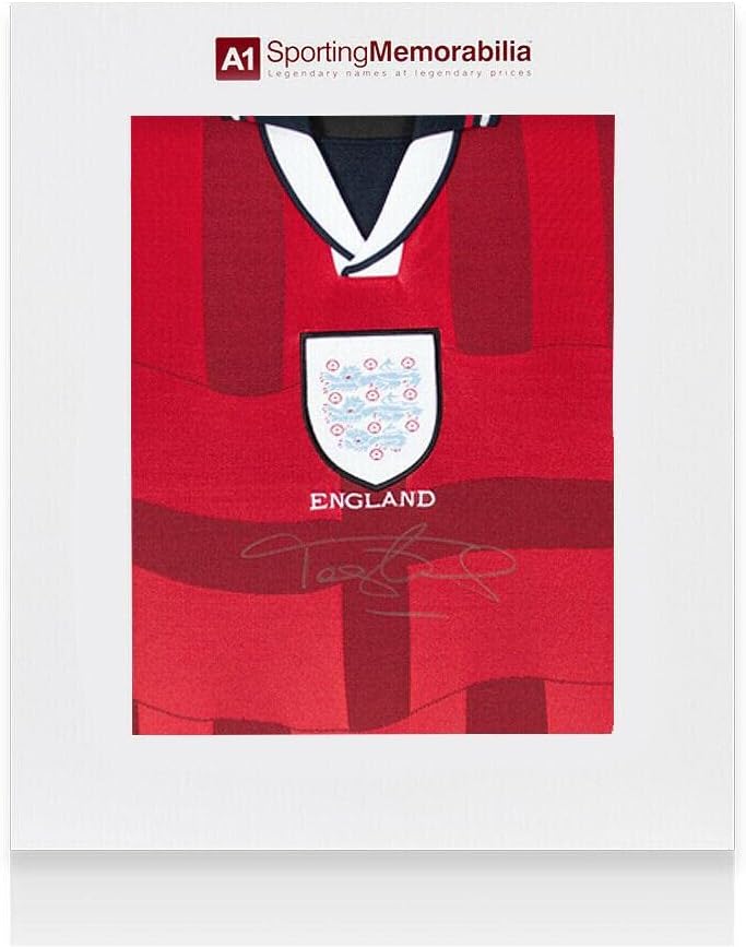 Tony Adams İmzalı İngiltere Forması-1998, Deplasman-Hediye Kutusu İmzalı Forma-İmzalı Futbol Formaları