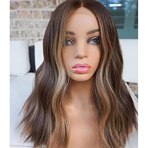oulaer Vurgulamak 4/27 Saç Siyah Kadınlar için 16 inç Brezilyalı Remy Saç 13x6 HD Şeffaf Dantel ön peruk Vücut Dalga insan