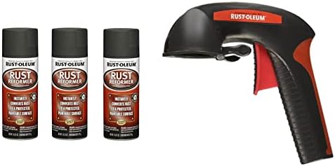 Rust-Oleum 248658-6PK Rust Reformer Sprey, 10,25 oz, Siyah, 6 Paket & 249091-6PK Painter's Touch 2X Ultra Kapak Sprey Boya,