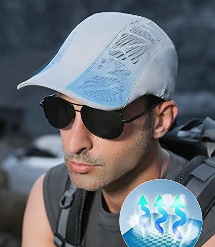 2023 Erkekler Katı Örgü beyzbol şapkası Yumuşak Nefes Newsboy Kap Moda UV Koruma güneş şapkası Ayarlanabilir Yaz Açık