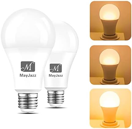 M MayJazz 3 Yollu LED ampuller 30 70 100 Watt Eşdeğer, 3000 K Yumuşak Beyaz, A19 E26 LED Ampuller, Çok Yönlü, Okumak için