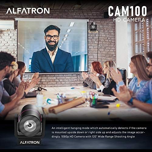 Alfatron ALF CAM100 HD Web Kamerası, 1080p, 120 Derece Geniş Aralıklı Çekim Açısı, Zoom Uyumluluğu, Kolay Takılabilir, Ayarlanabilir