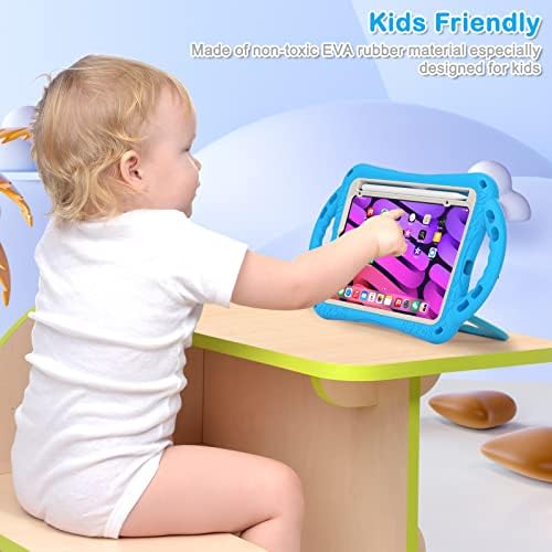 Darbeye dayanıklı Çocuklar iPad kılıfı Mini 6 8.3 inç 2021, sevimli Kedi Ağır Koruyucu ipad kılıfı Mini 6 2021 (8.3 İnç)