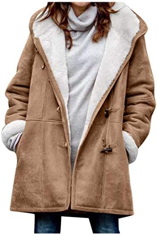 Kadınlar için ceketler Artı Boyutu Polar Ceket Uzun Kollu Kapşonlu Hırka Tişörtü Açık Ön Yaka Outerwears