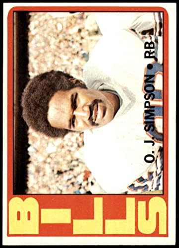 1972 Topps 160 OJ Simpson Buffalo Faturaları (Futbol Kartı) ESKİ Faturalar