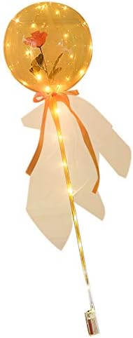 DBYLXMN Hı Şamandıra helyum balonları LED Dekorasyon Süslemeleri Parti Noel Aydınlık Buket Düğün Gül Hediye Ev Dekor Gül