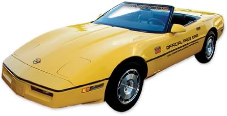Phoenix Graphix için Yedek 1986 Chevrolet Corvette Indy 500 Pace Araba Çıkartmaları ve Çizgili Kiti-Altın / Siyah