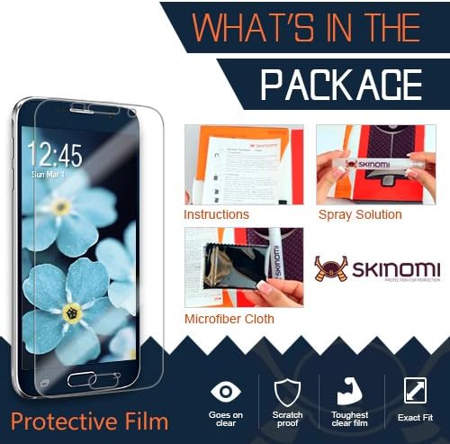 Skinomi Ekran Koruyucu ile Uyumlu Kyocera DuraXTP Temizle TechSkin TPU Anti-Kabarcık HD Film
