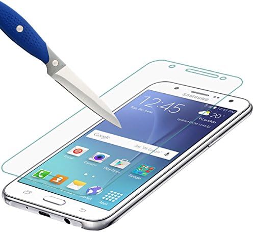 Mr. Kalkan Samsung Galaxy J7 (2015 Versiyonu) [Temperli Cam] Ekran Koruyucu [0.3 mm Ultra İnce 9 H Sertlik 2.5 D Yuvarlak