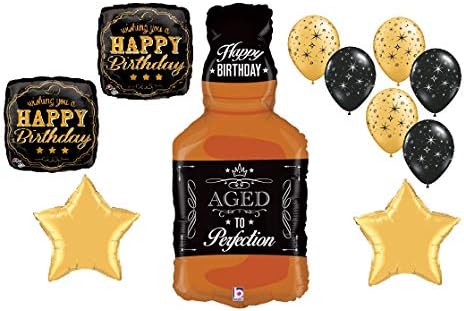 Viski Parti Balon Seti Mükemmellik için Yaşlı Viski 11 adet Set 30th Doğum Günü 40th 50th 60th