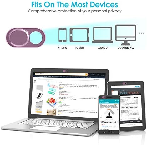 HKDGYHON Webcam Kamera Kapağı MacBook Pro, iMac, Dizüstü Bilgisayar, PC, iPad, iPhone, Akıllı Telefon için 0,027 inç Ultra